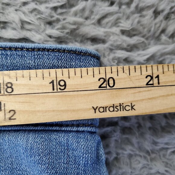 Lee Jeans Womens 20W Blue Slim Fit Straight Leg Mid Rise Plus Size Stretch Denim - Picture 5 of 12